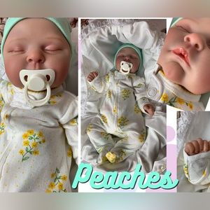 Reborn baby doll ‘Peaches’ by Annie P